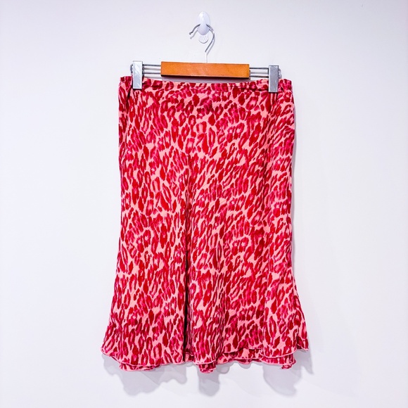 BEECHERS BROOK Vintage pink leopard print skirt - Picture 6 of 6